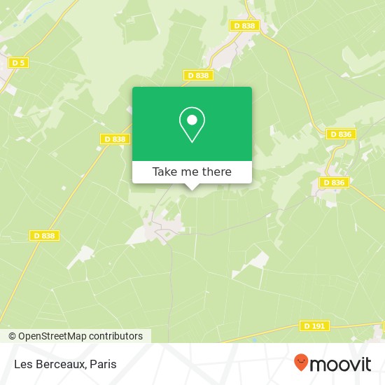 Les Berceaux map