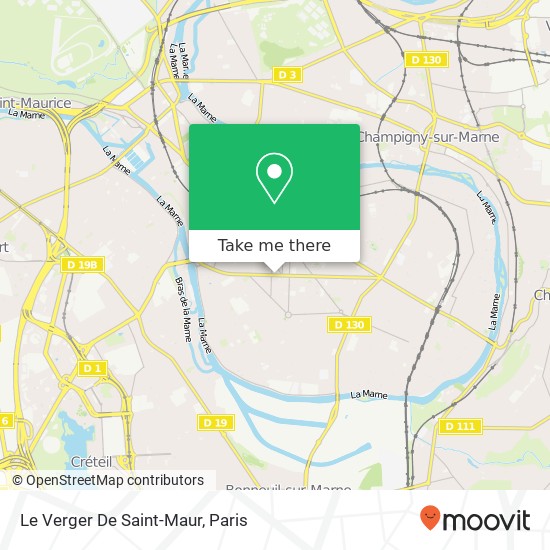 Mapa Le Verger De Saint-Maur
