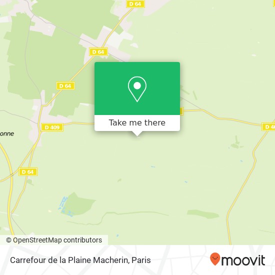 Carrefour de la Plaine Macherin map