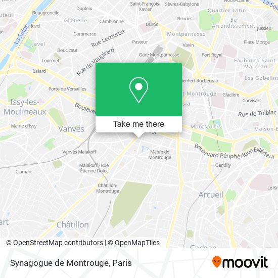 Synagogue de Montrouge map