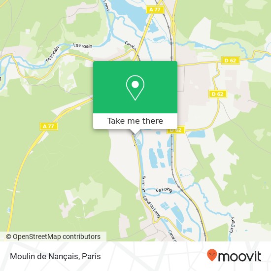 Moulin de Nançais map