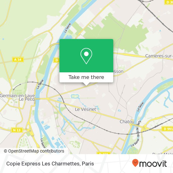 Copie Express Les Charmettes map