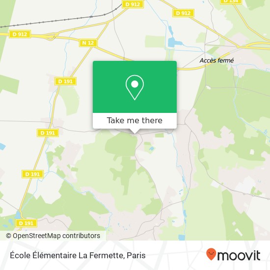 Mapa École Élémentaire La Fermette