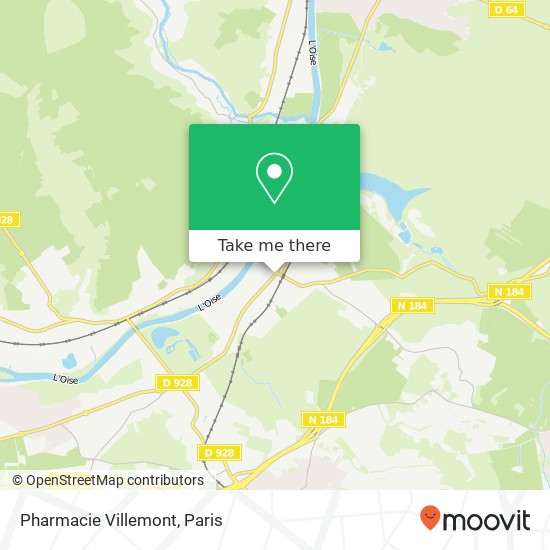 Mapa Pharmacie Villemont