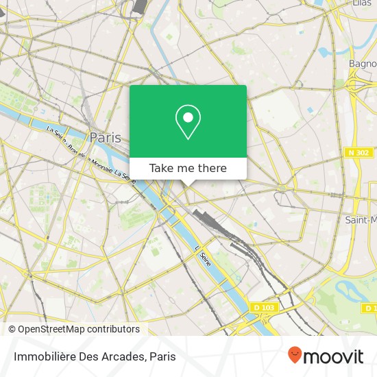 Immobilière Des Arcades map