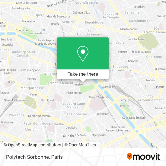 Polytech Sorbonne map