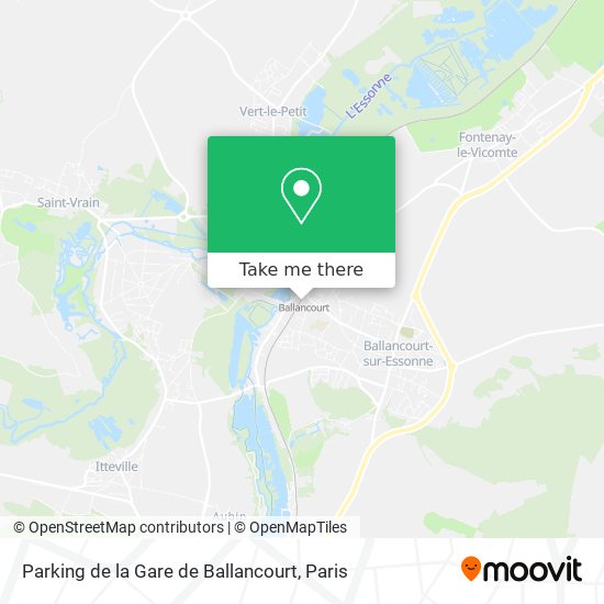 Mapa Parking de la Gare de Ballancourt