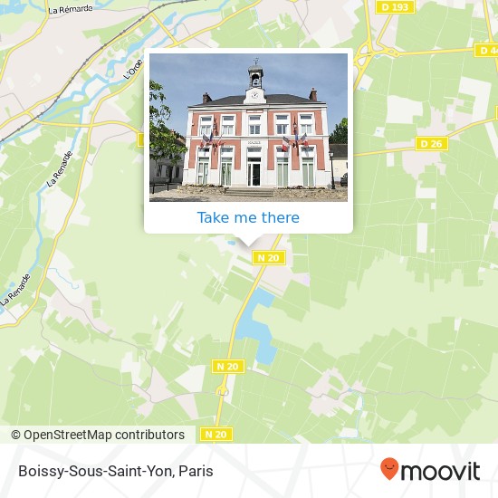 Mapa Boissy-Sous-Saint-Yon