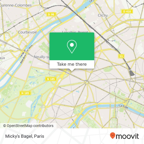 Mapa Micky's Bagel