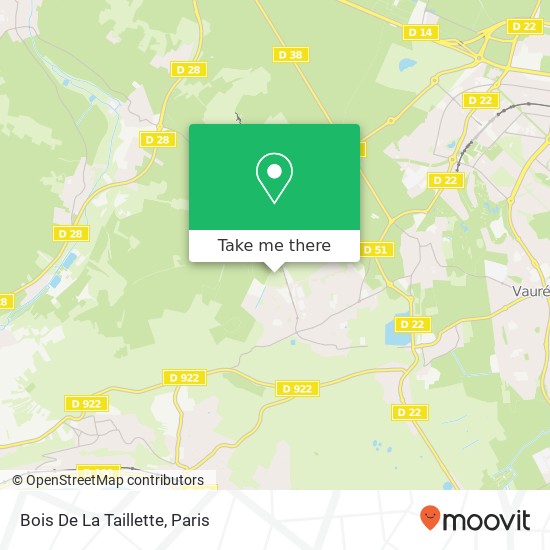 Mapa Bois De La Taillette