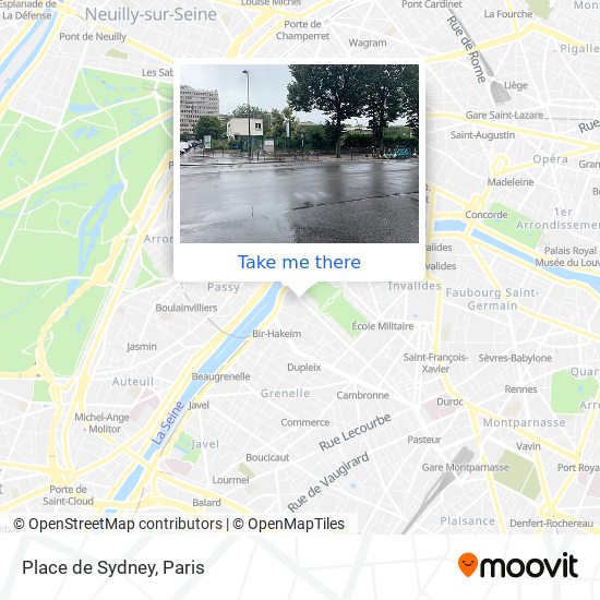 Mapa Place de Sydney