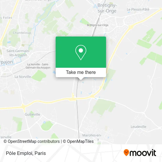 Pôle Emploi map
