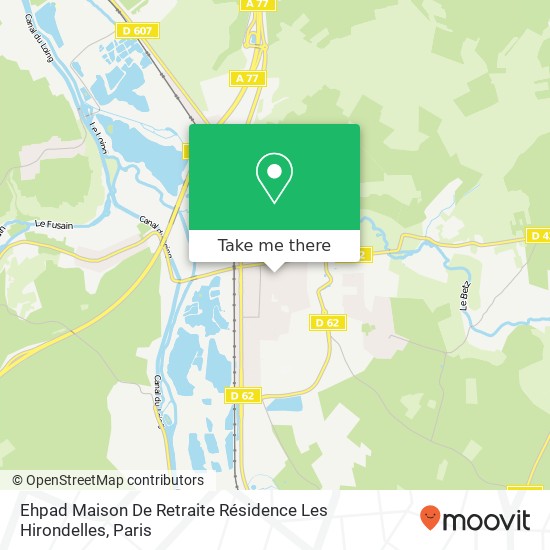 Mapa Ehpad Maison De Retraite Résidence Les Hirondelles