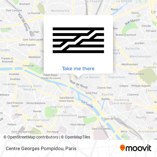 Centre Georges Pompidou map
