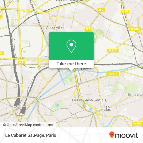 Le Cabaret Sauvage map