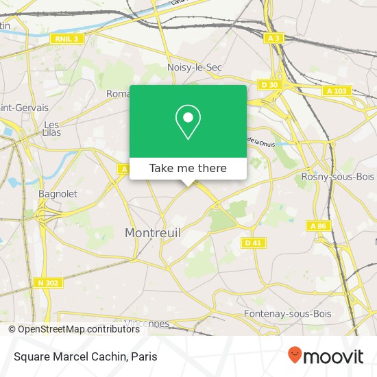 Mapa Square Marcel Cachin