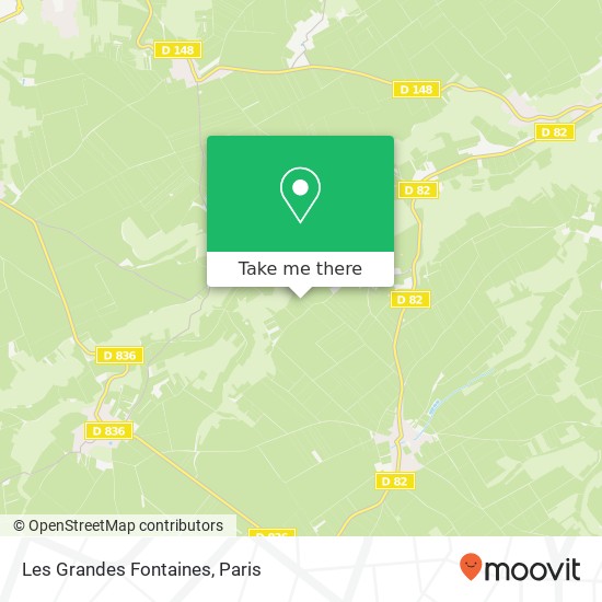 Mapa Les Grandes Fontaines