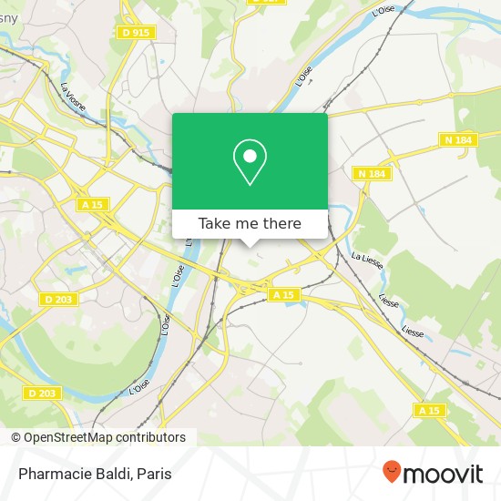 Mapa Pharmacie Baldi