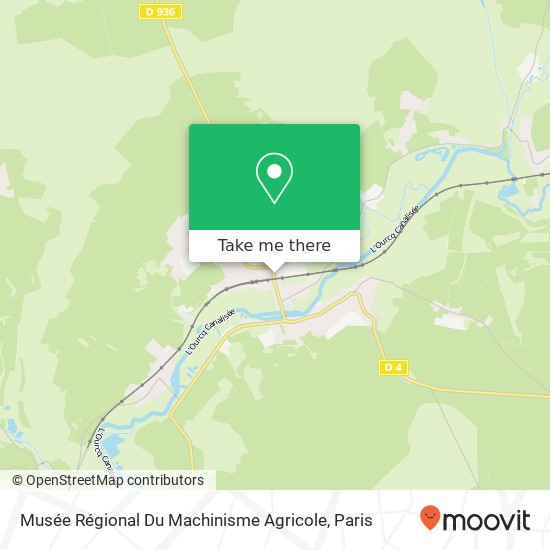Mapa Musée Régional Du Machinisme Agricole