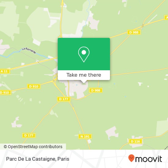 Mapa Parc De La Castaigne