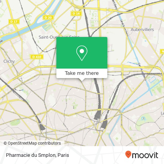 Mapa Pharmacie du Smplon