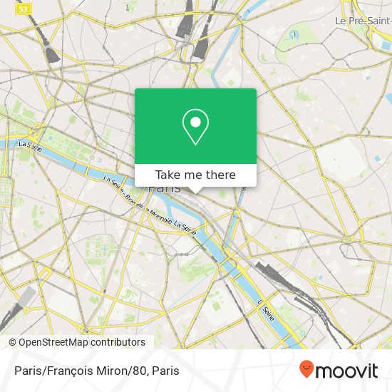 Mapa Paris/François Miron/80