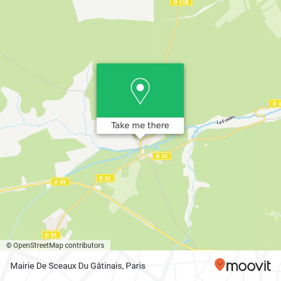 Mapa Mairie De Sceaux Du Gâtinais