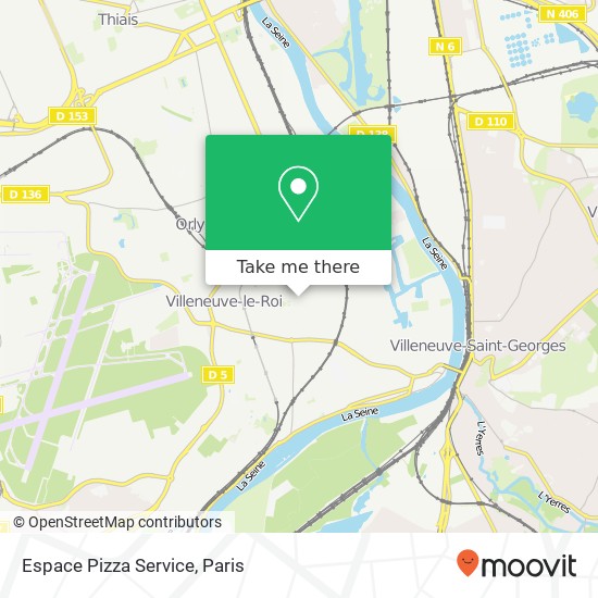 Espace Pizza Service map