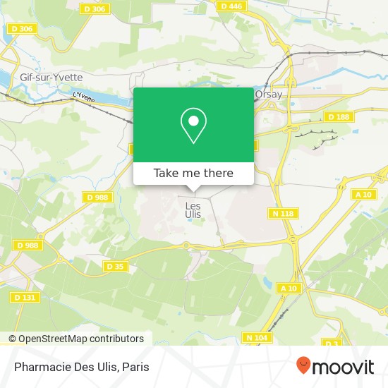 Mapa Pharmacie Des Ulis