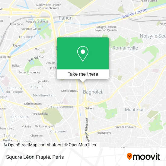 Square Léon-Frapié map