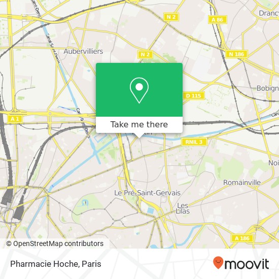 Pharmacie Hoche map