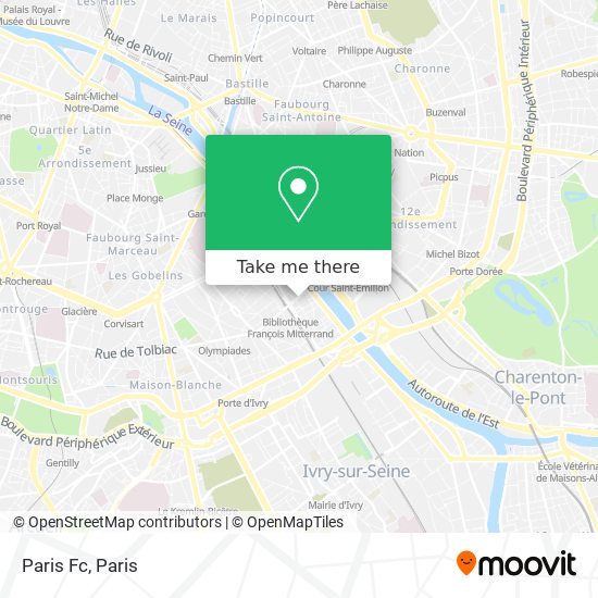 Mapa Paris Fc