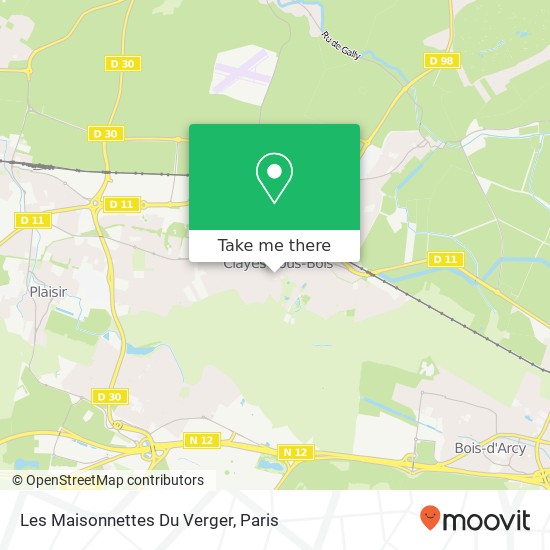 Les Maisonnettes Du Verger map