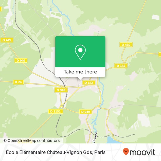 Mapa École Élémentaire Château-Vignon Gds