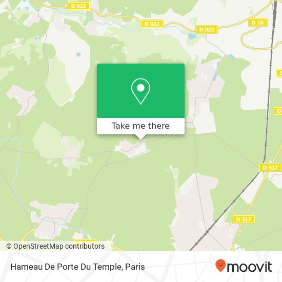 Mapa Hameau De Porte Du Temple