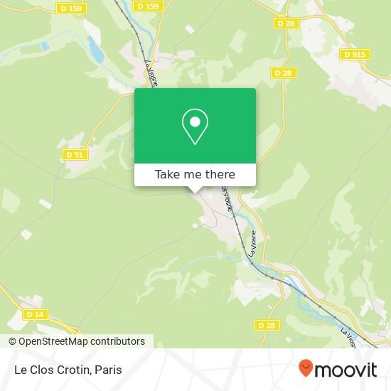 Le Clos Crotin map