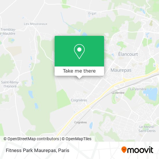 Fitness Park Maurepas map