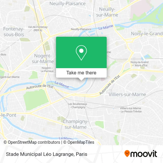 Stade Municipal Léo Lagrange map