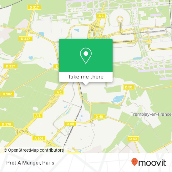 Prêt À Manger map