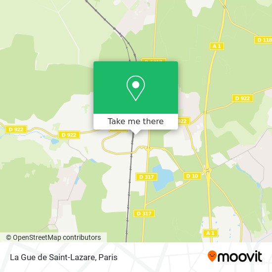 La Gue de Saint-Lazare map