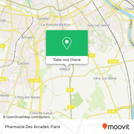 Mapa Pharmacie Des Arcades