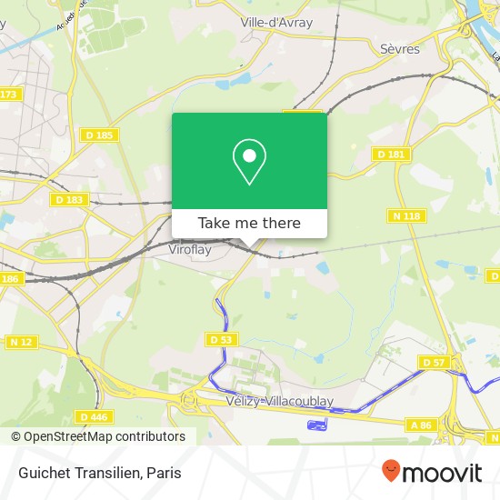 Mapa Guichet Transilien