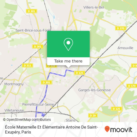 Mapa École Maternelle Et Élémentaire Antoine De Saint-Exupéry