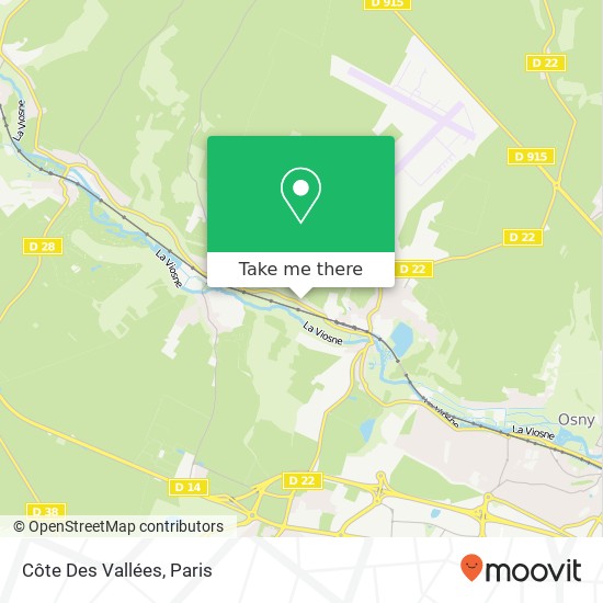 Côte Des Vallées map