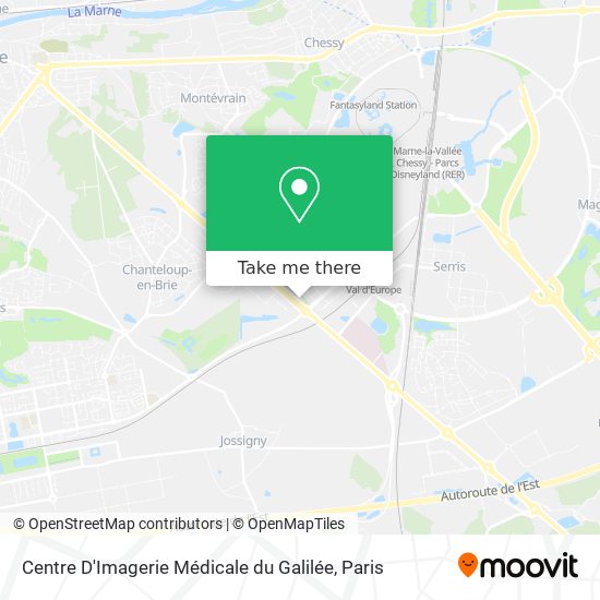 Mapa Centre D'Imagerie Médicale du Galilée