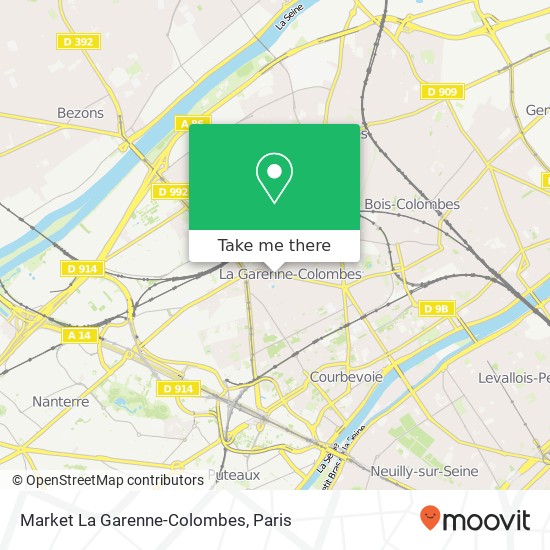 Market La Garenne-Colombes map