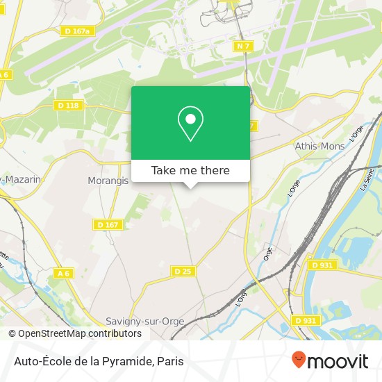 Mapa Auto-École de la Pyramide