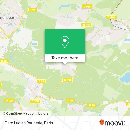 Mapa Parc Lucien Rougerie