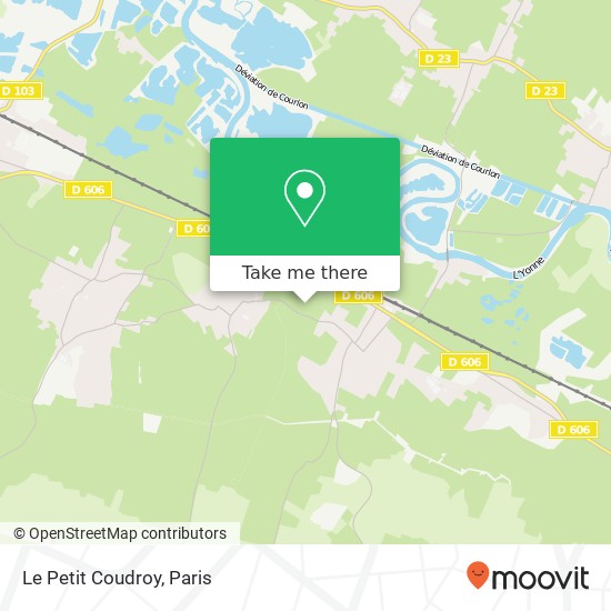 Le Petit Coudroy map