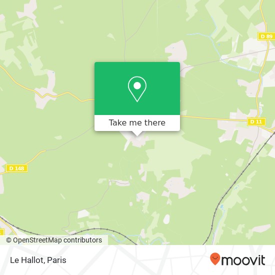 Le Hallot map